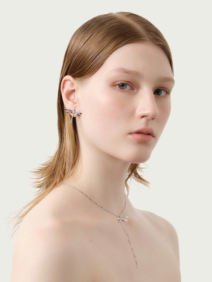 Ripple dragon fly earrings