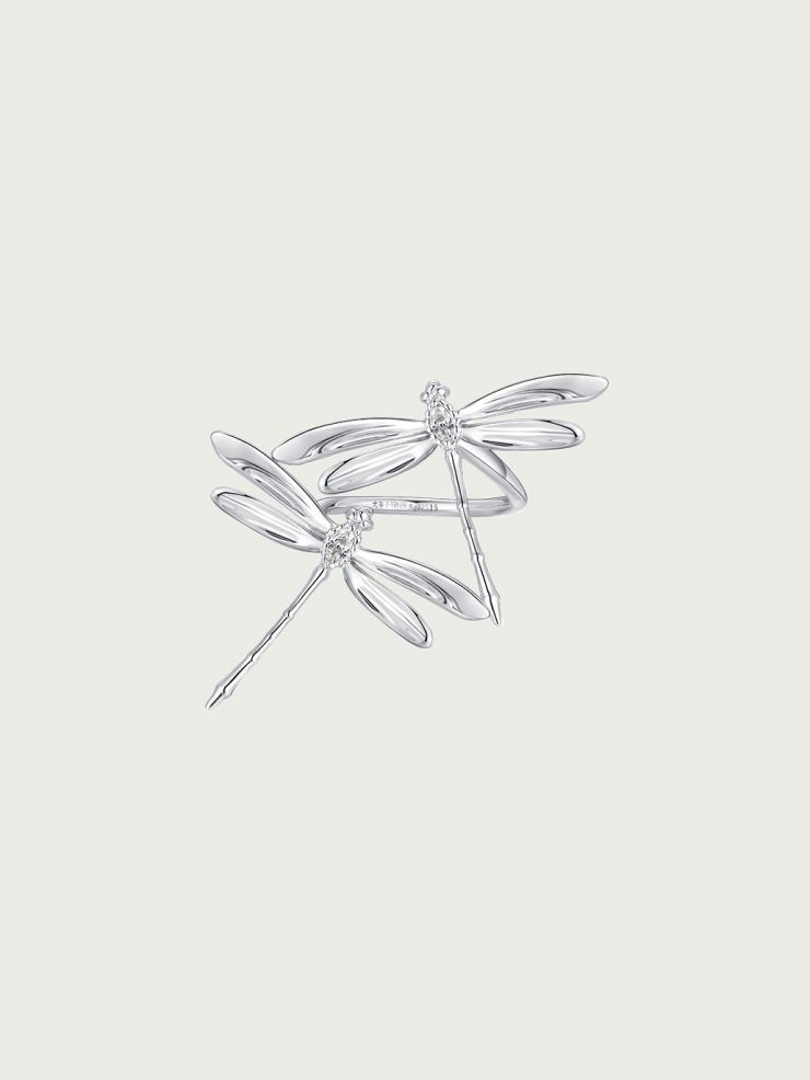 Ripple double dragon flies ring