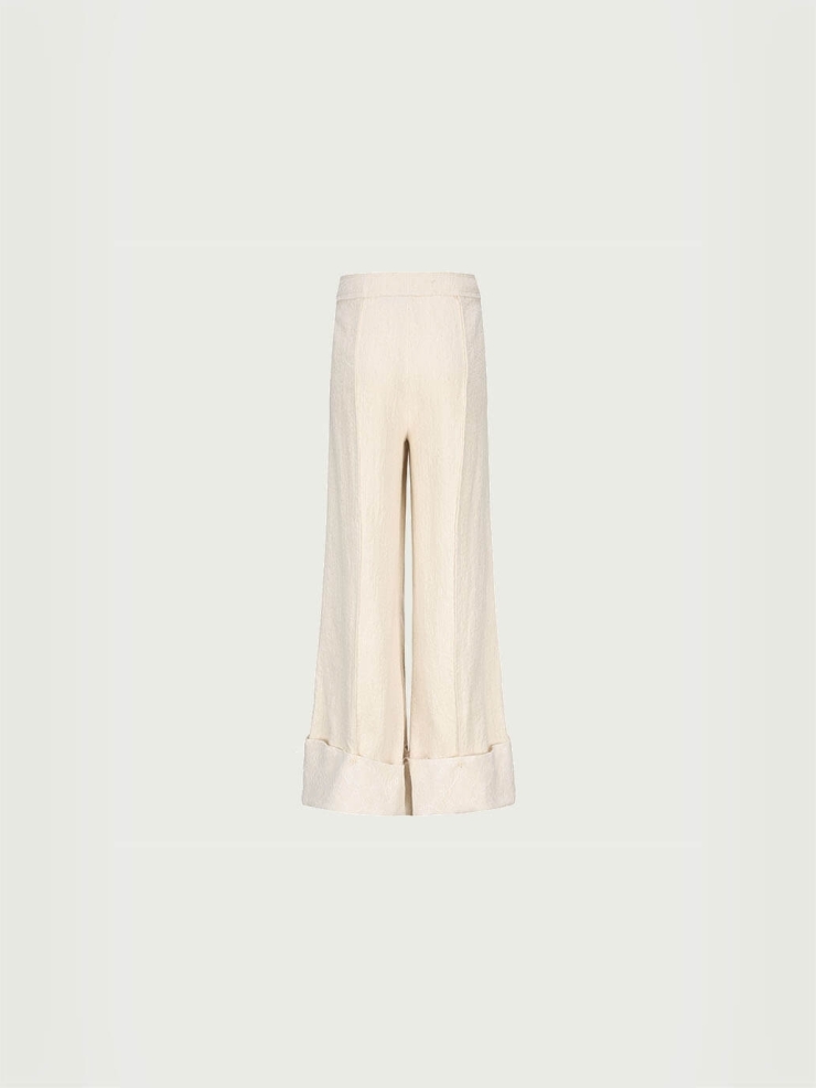 White Button Down Trousers