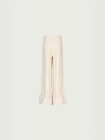 White Button Down Trousers