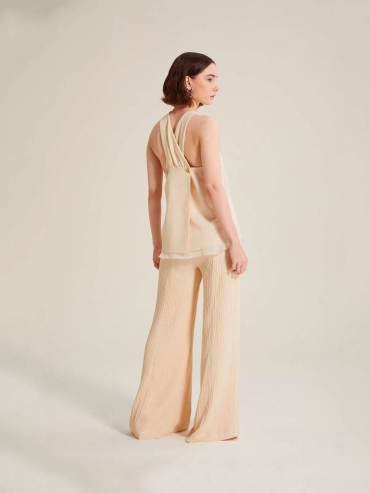 Beige Porl pants