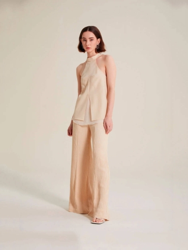 Beige Porl pants
