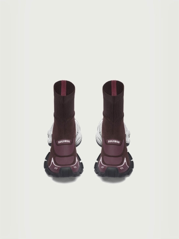 Red Dreamcore Angel Vintage Butterfly Sole Knitted Dad Shoes
