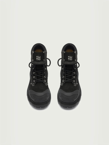 Black Dreamcore Angel Vintage Butterfly Sole Boots