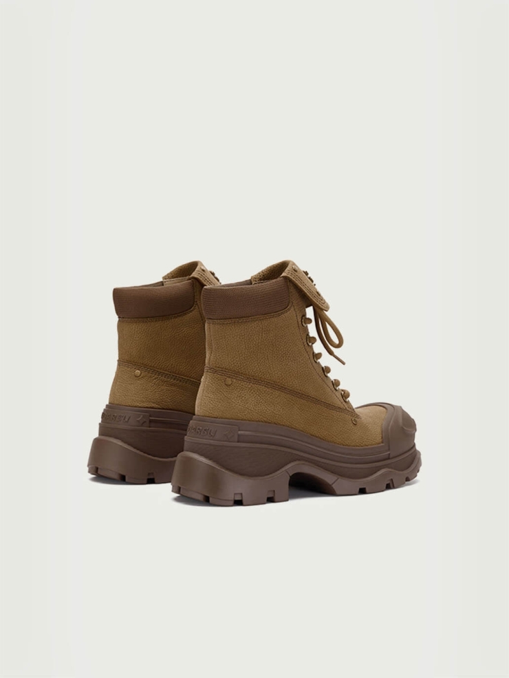 Brown Dreamcore Angel Vintage Butterfly Sole Boots