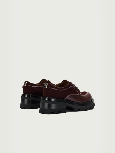 Red Dreamcore Angel Vintage Derby Shoes