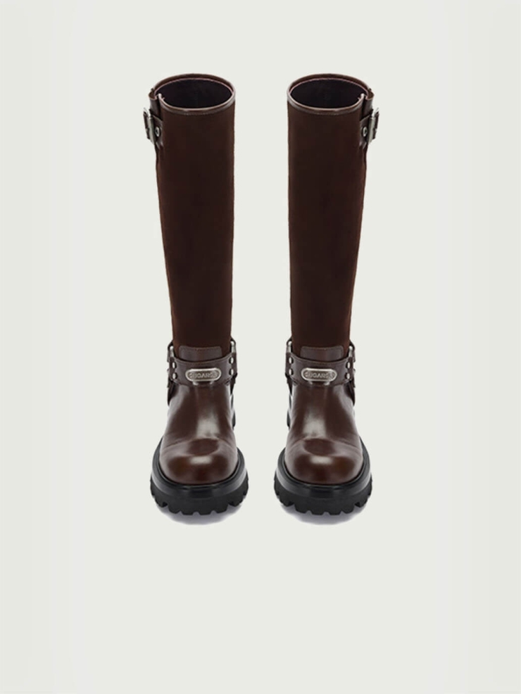 Red Dreamcore Knight Rebel Riding Boots