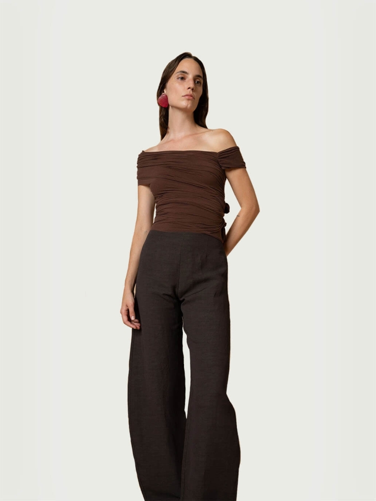 Dark plum tully top