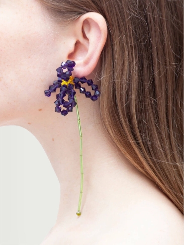ASTER CHINENSIS - Single earring