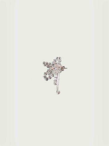 Aster chinensis spectrum minimus earring - single