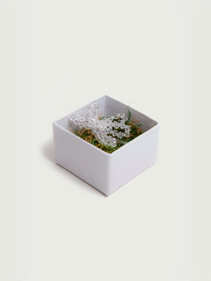 Aster chinensis spectrum minimus earring - single