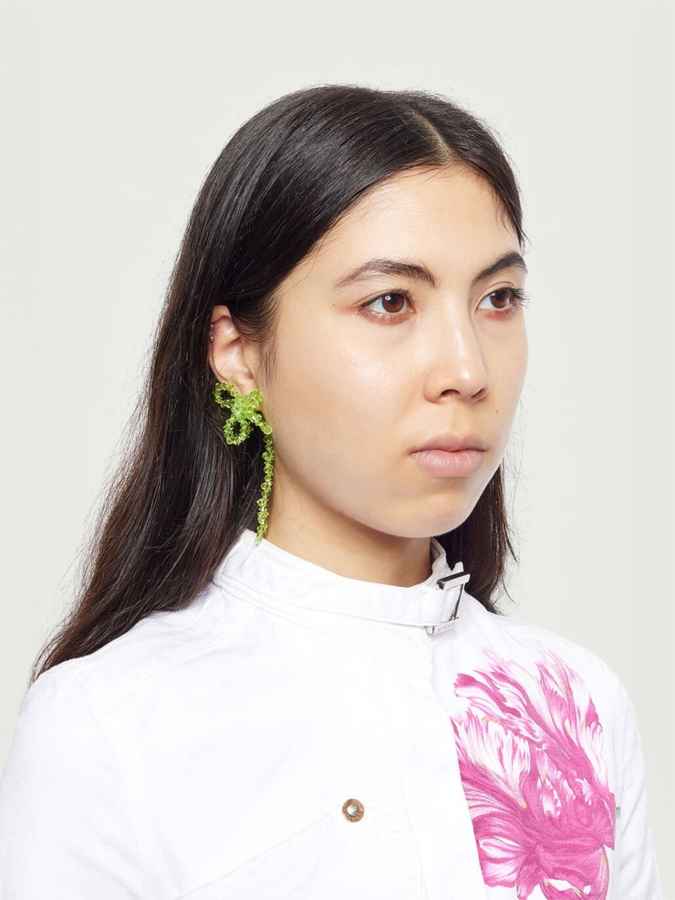 Alga lacerta earrings - pair