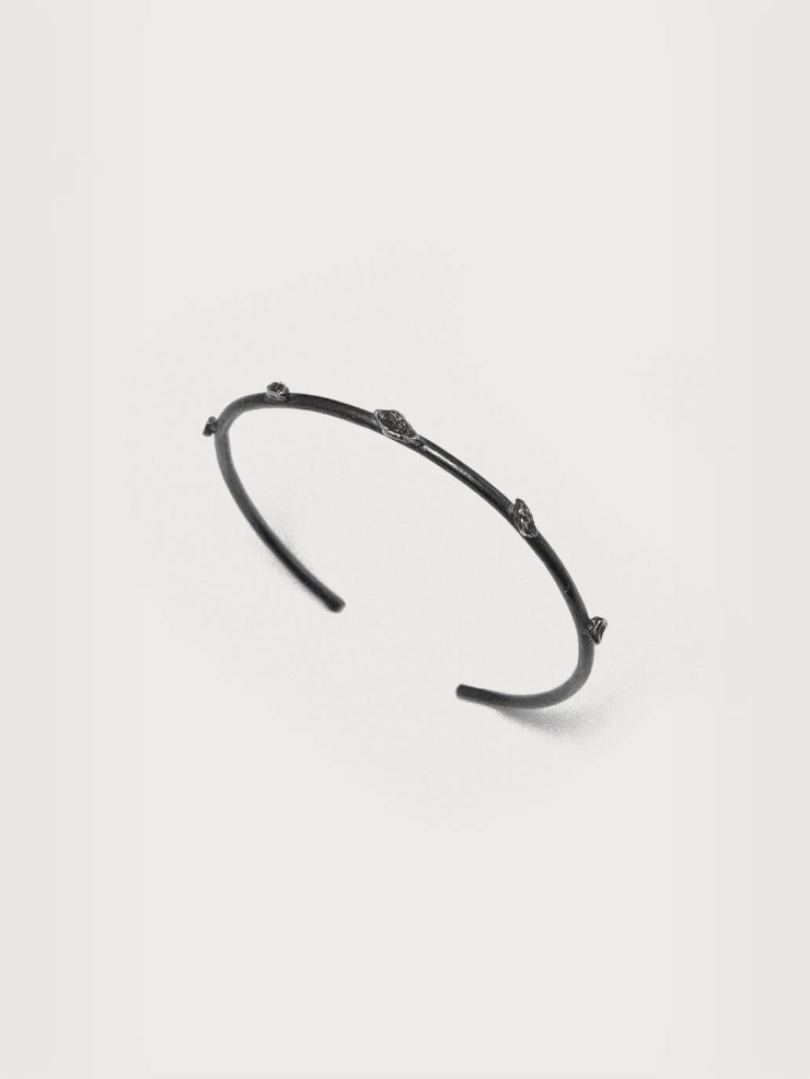 Black archipelago slim bracelet