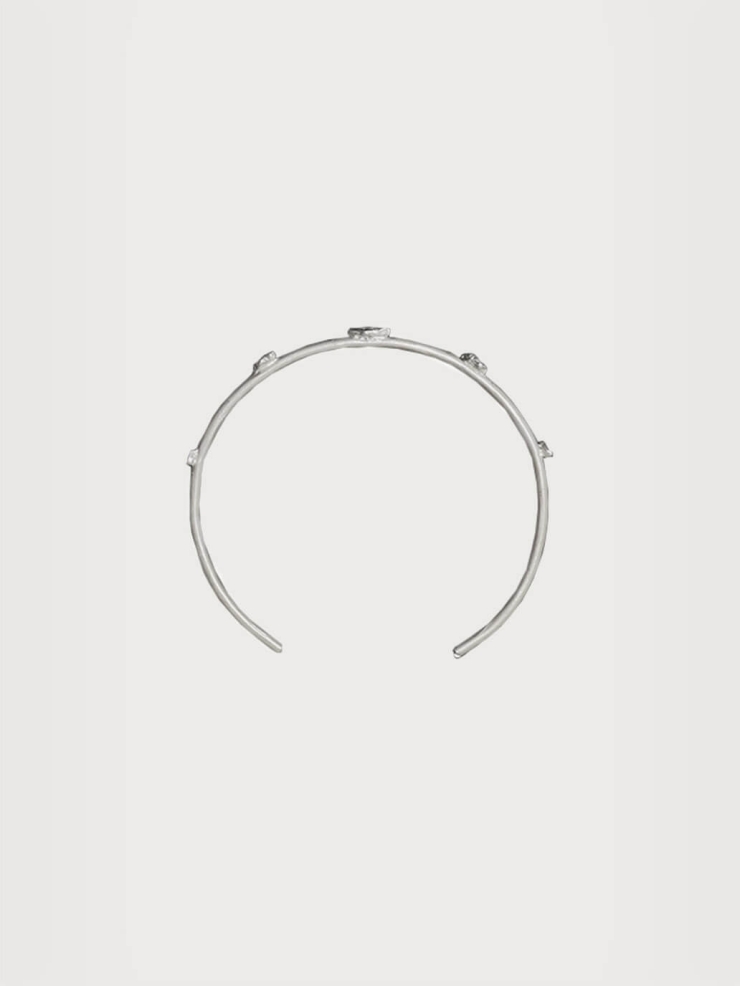 Silver archipelago slim bracelet