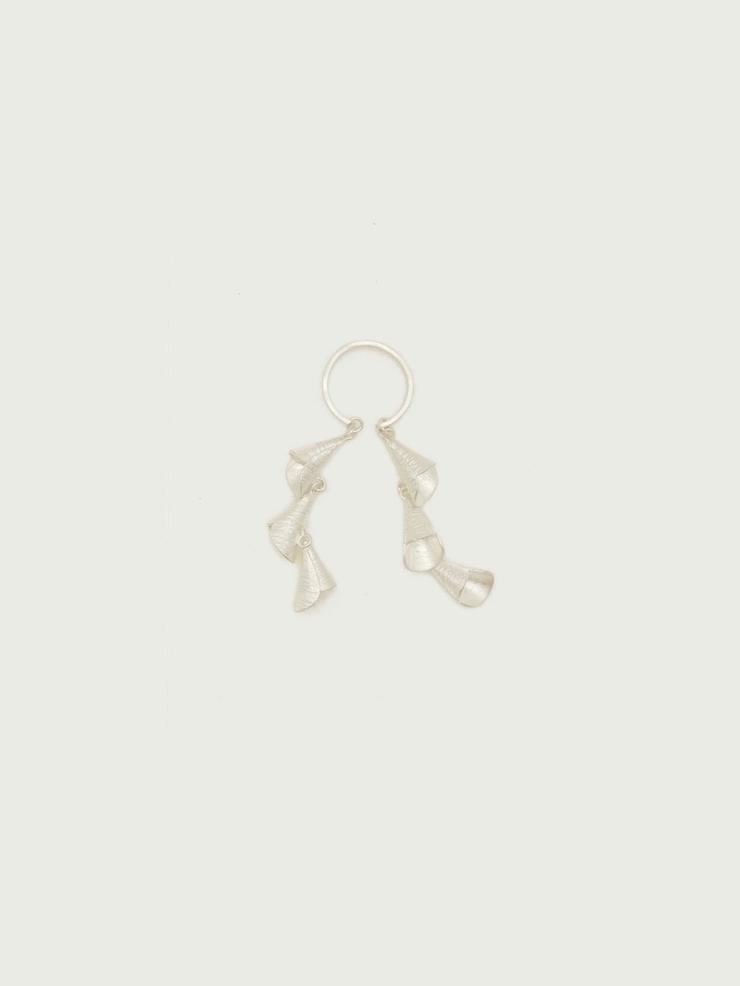 Silver rings with strings of bells
