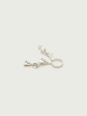 Silver rings with strings of bells