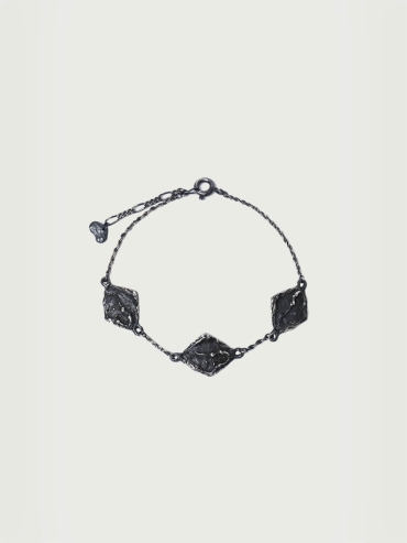 Black and White Stained Glass Bracelet