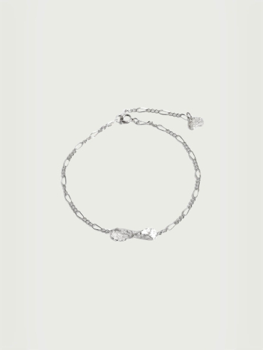 Silver twisted bracelet