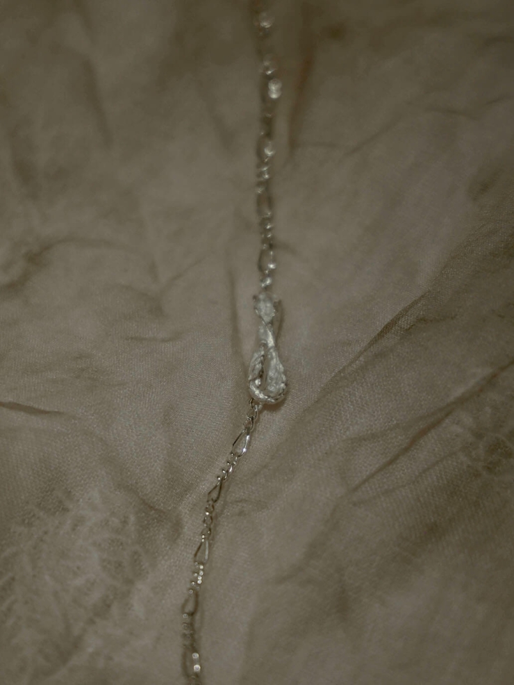 Silver twisted bracelet