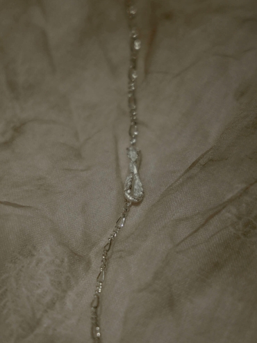 Silver twisted bracelet