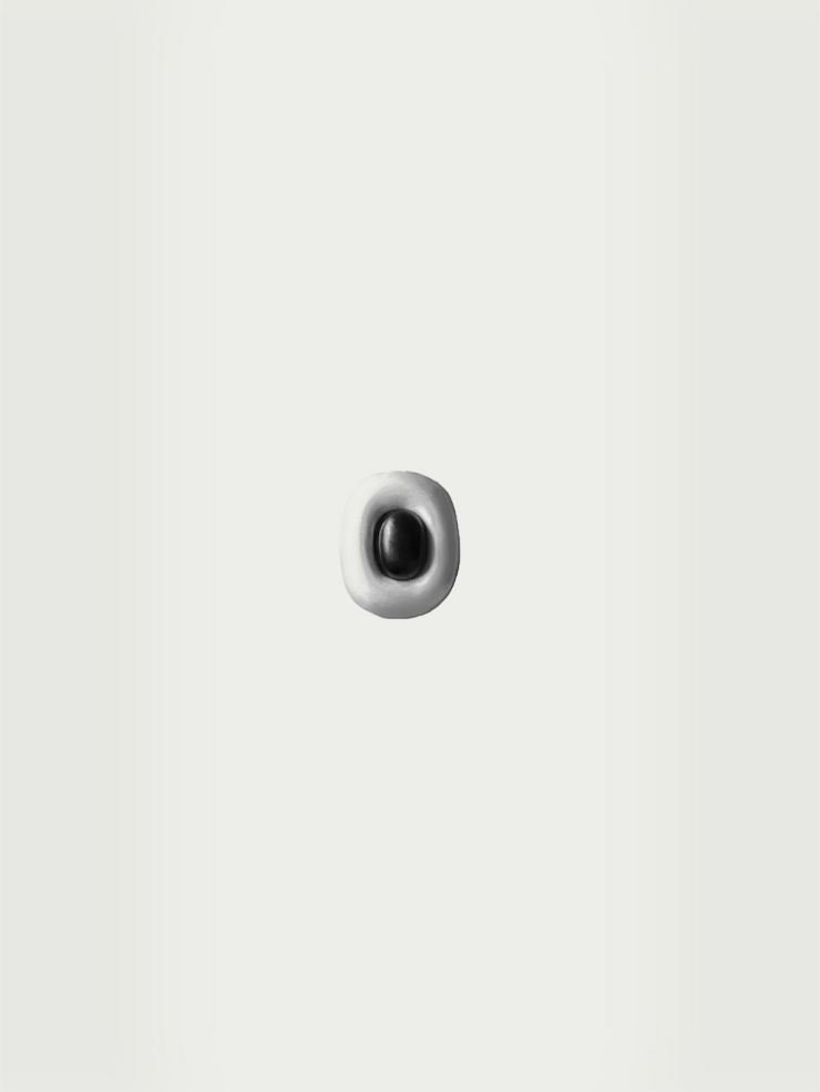 Large ebony tree hollow ring