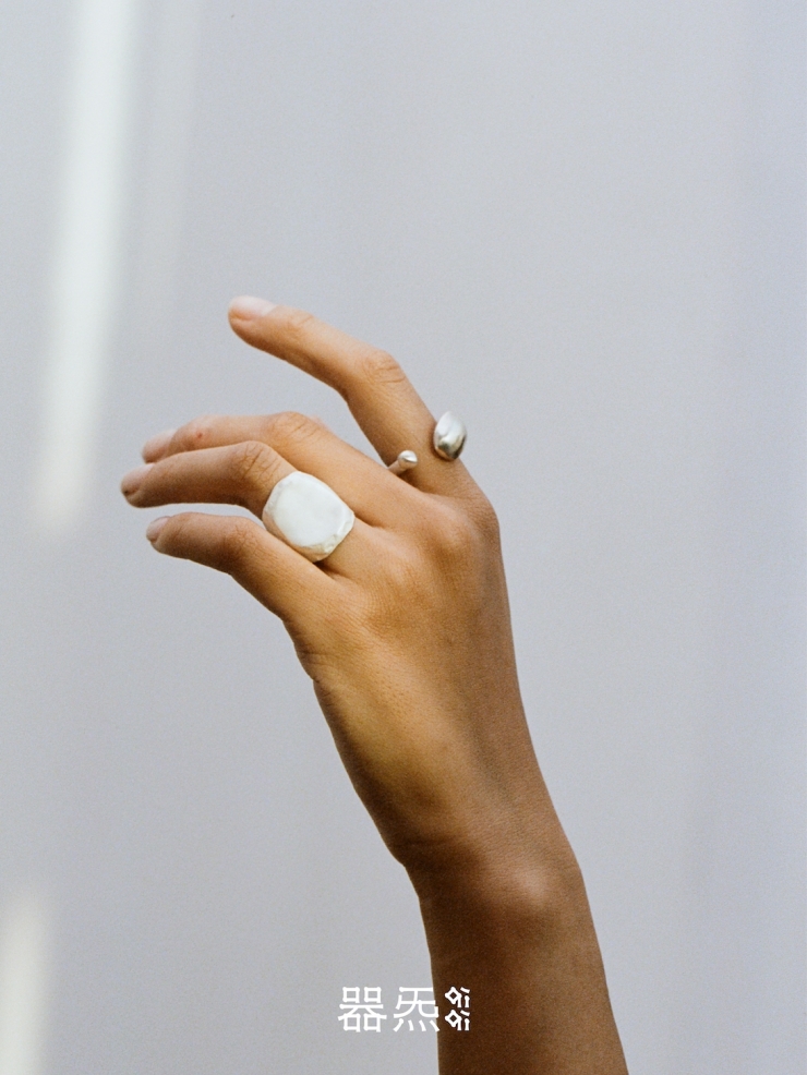 Silver seed ring