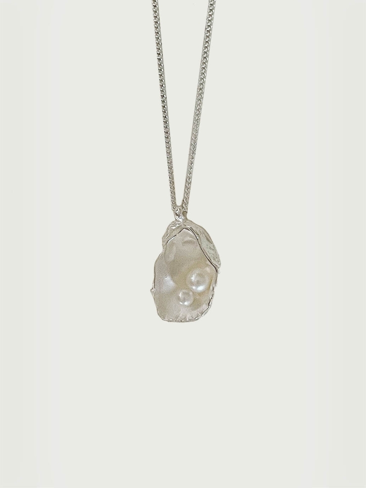 Silver Whispering Sea Shell Necklace