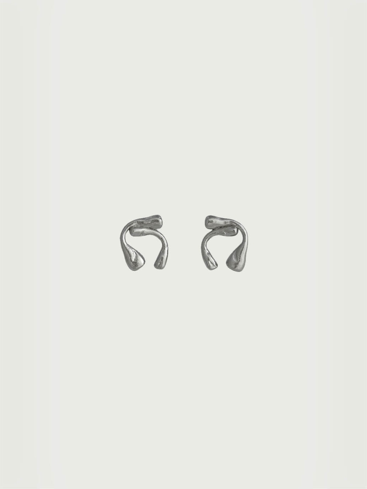 Silver Hug Earrings
