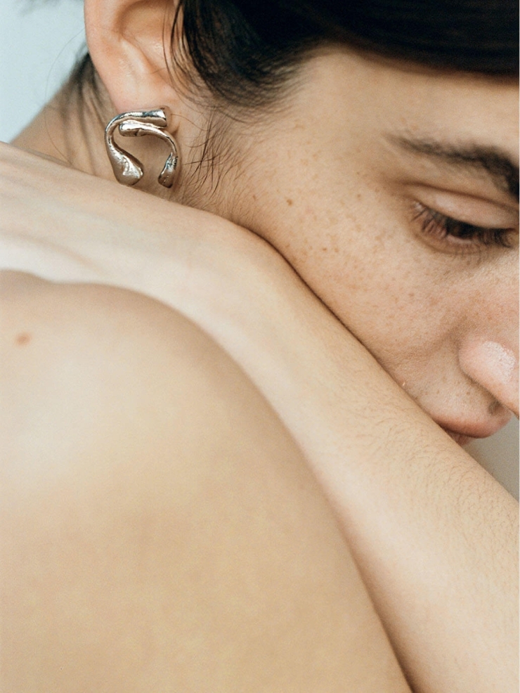 Silver Hug Earrings