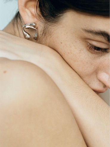 Silver Hug Earrings
