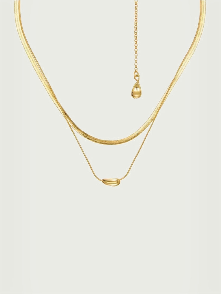 Gold Recording Necklace