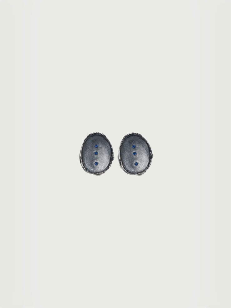 Black Star Dot Tassel Detachable Earrings