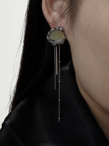 Black tea collection earrings - set