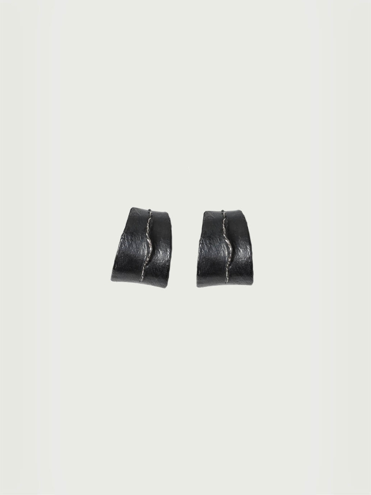 Black Sea Shadow Large Earrings