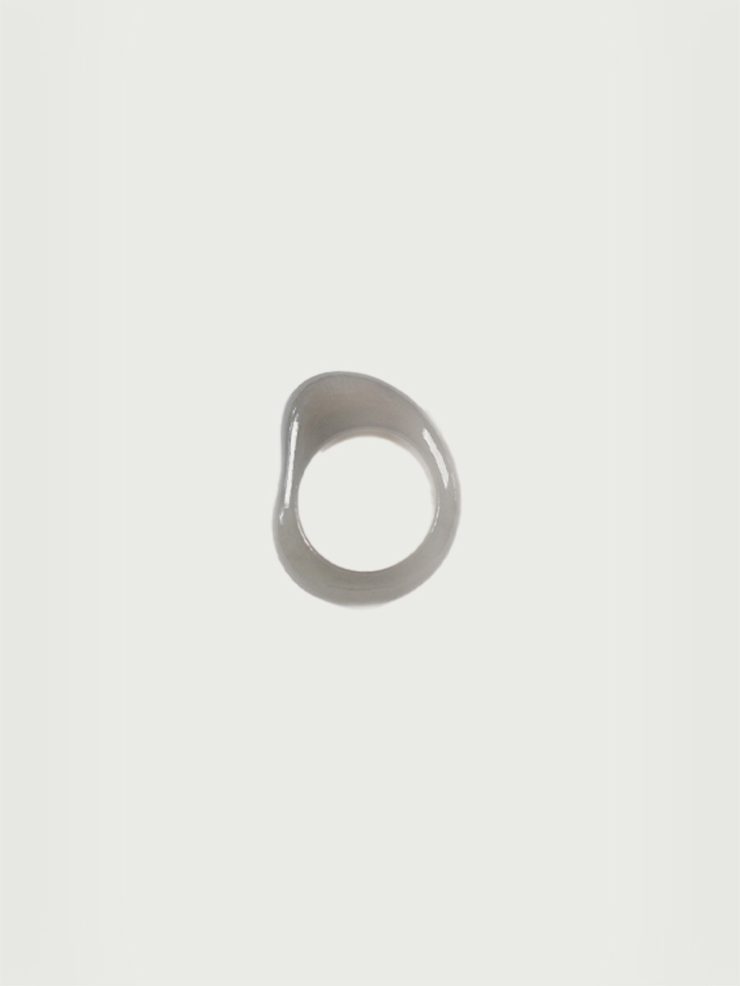 Grey nephrite corona ring