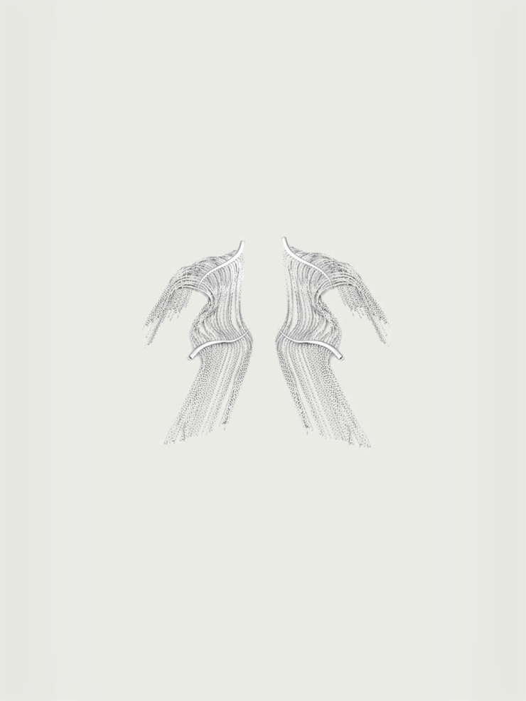 Sliver Glistening Earrings