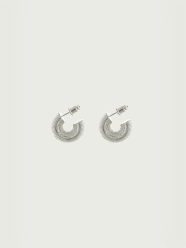 Silver Ripple Earrings