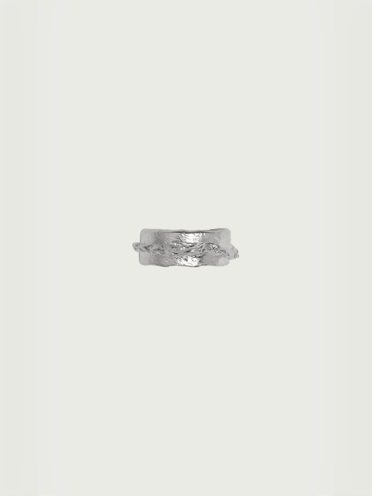 Silver Ocean Shadow Ear Cuff/Ring