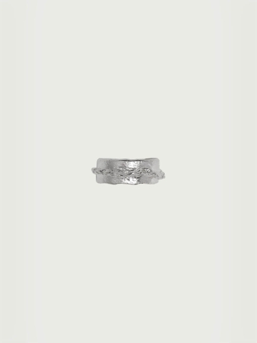 Silver Ocean Shadow Ear Cuff/Ring