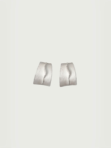 White Sea Shadow Large Earrings