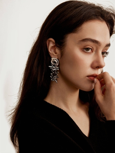 Twin Cave Earrings