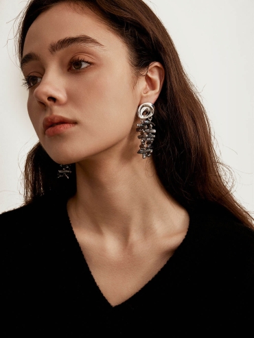 Twin Cave Earrings