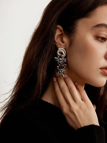 Twin Cave Earrings