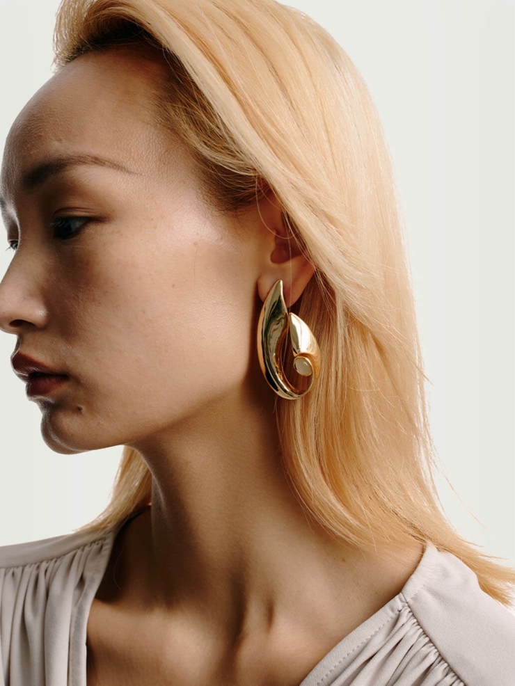 Gold Wind Earrings