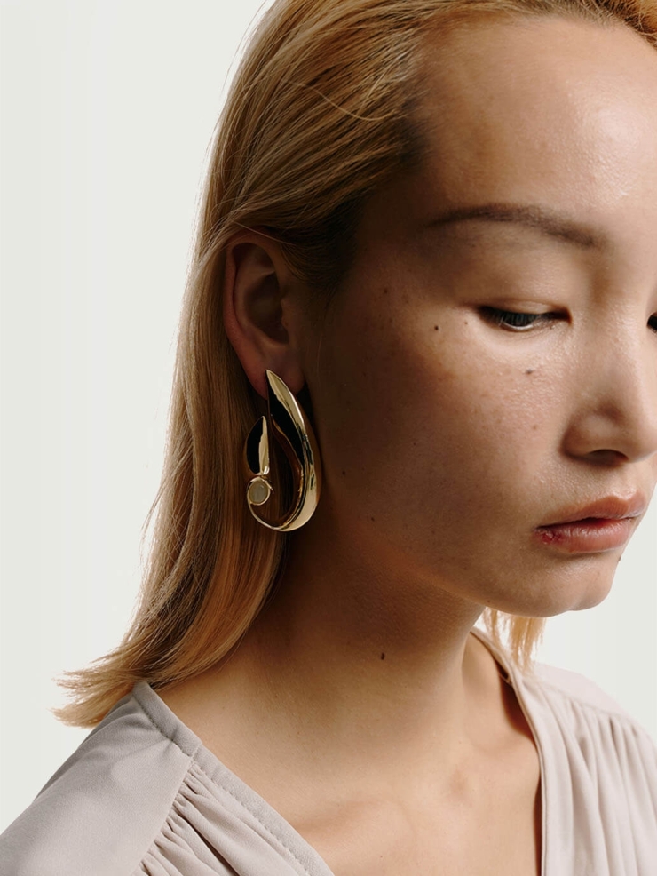 Gold Wind Earrings