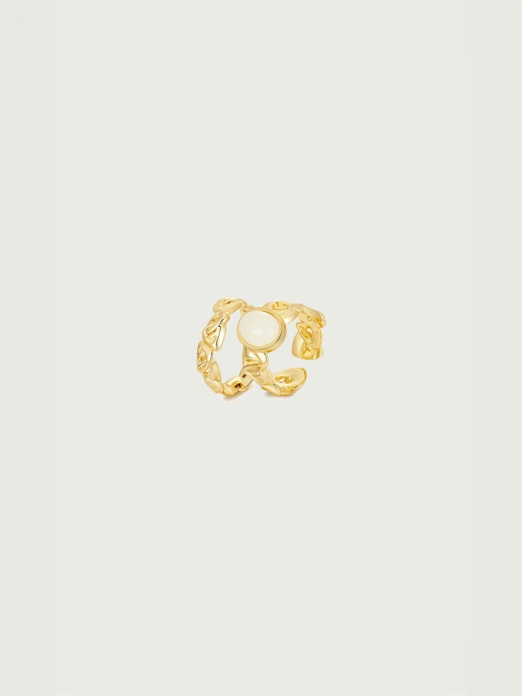 Gold Rock China Ring - set