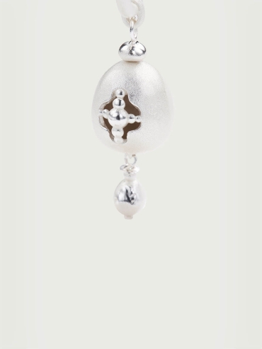 Silver constant earrings