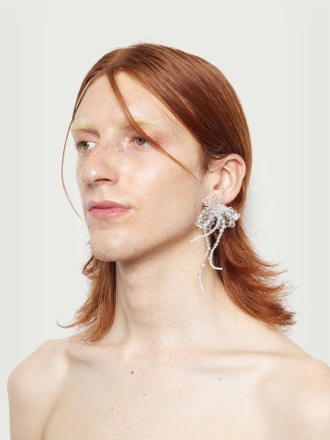 Hibiscus cana earrings - pair