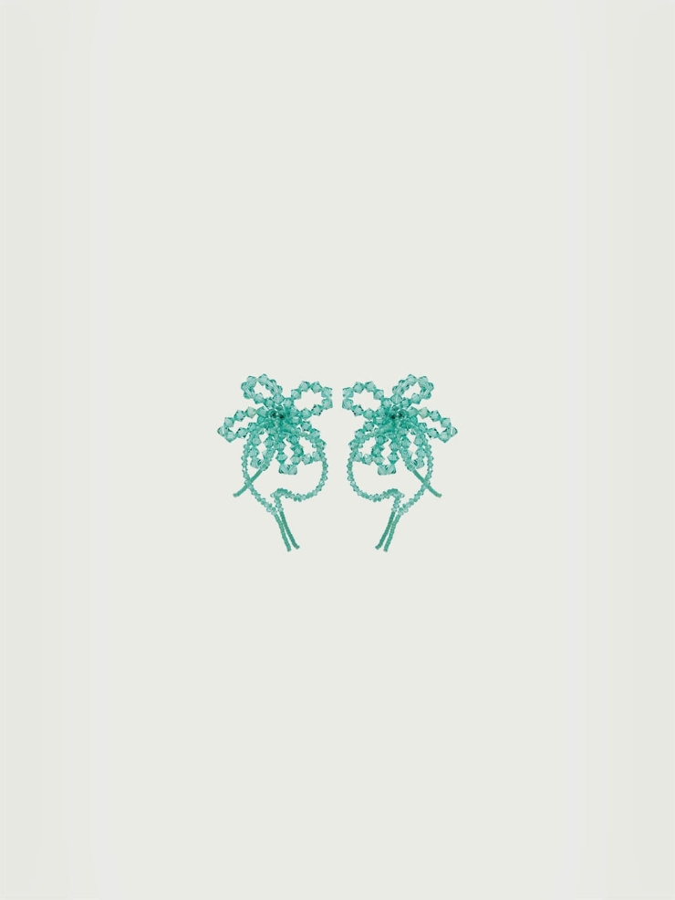 Hibiscus turcosa earrings - pair