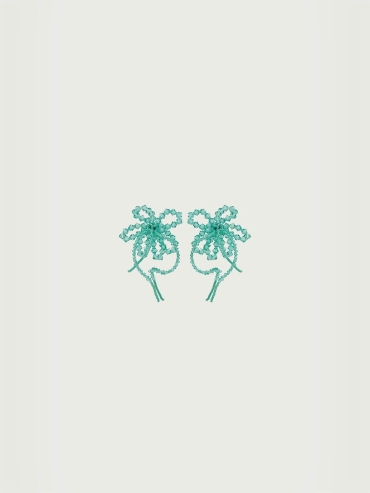 Hibiscus turcosa earrings - pair